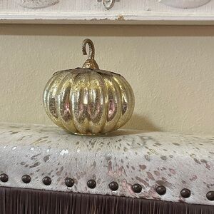Gold Pumpkin Decor